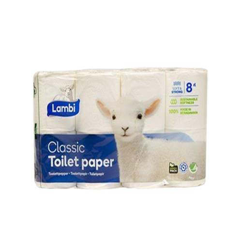 LAMBI Toalettpapper 8-P 3-layer