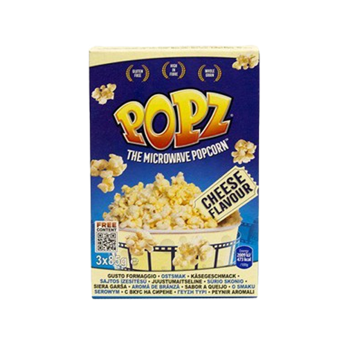 POPZ Microwave Popcorn Cheese 3-p