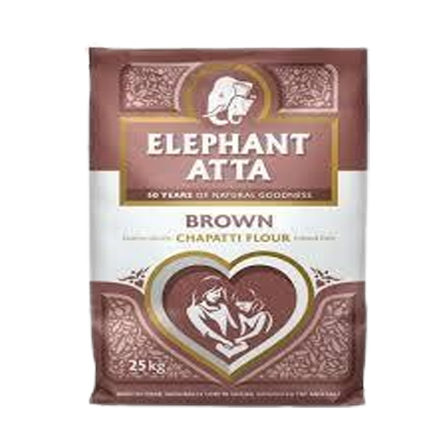 Elephant  Fullkornsvetemjöl Brun - 10 kg (Brown ATTA)