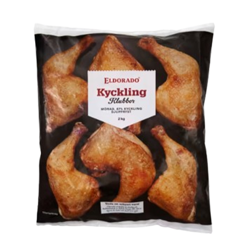 Kyckling Klubba Fryst